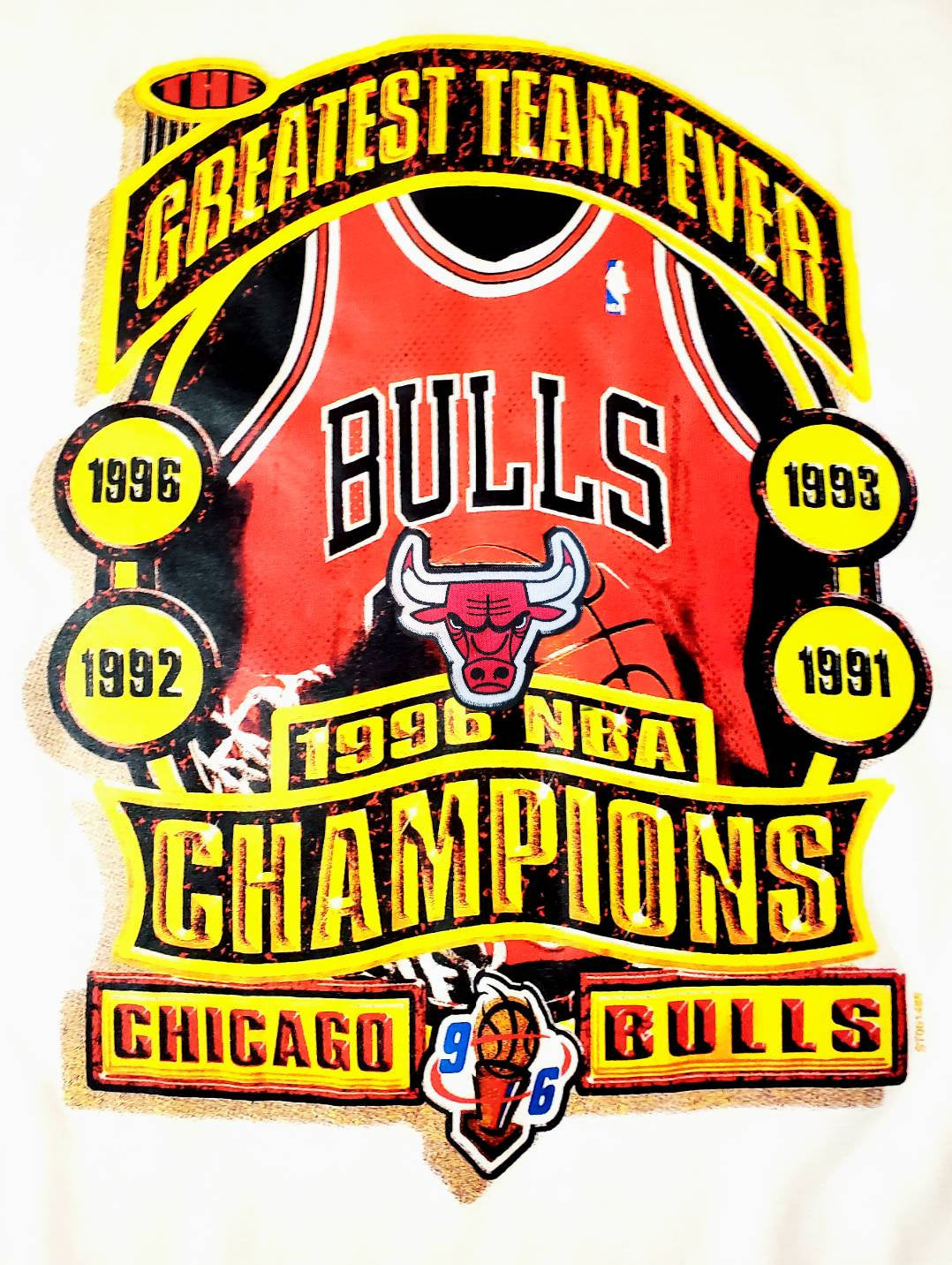 bulls 1996 championship shirt