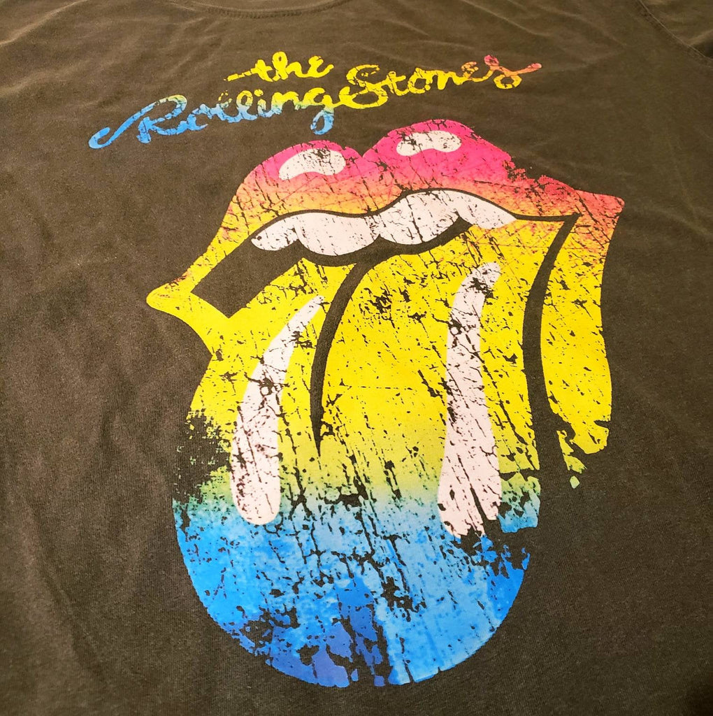 The ROLLING STONES Mick Jagger Rock and Roll Old School Distressed