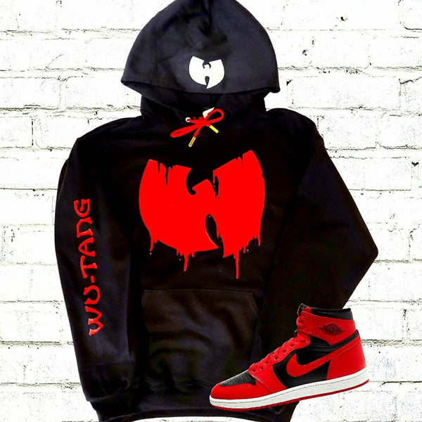 WU-TANG CLAN Drip Logo C.R.E.A.M. 36 Chambers Retro Rap Hip Hop 90's  Premium Hoodie