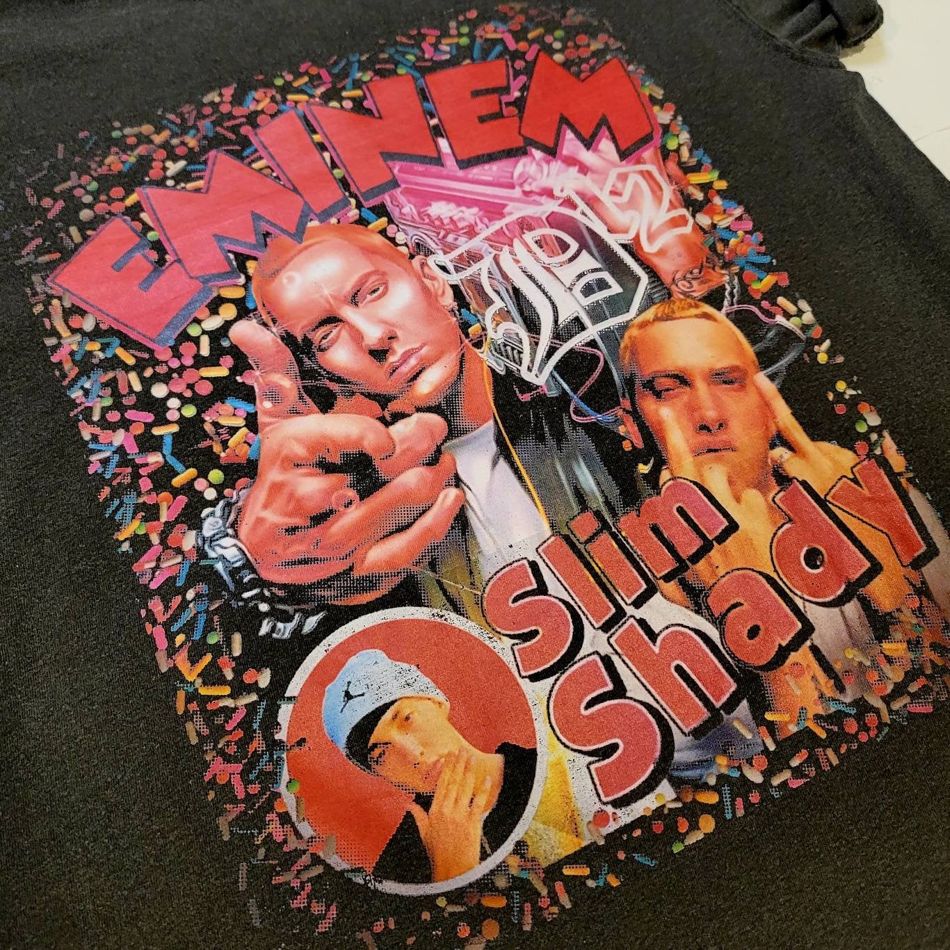 00's Eminem ツアー Tシャツ Dr. Dre ビンテージ EMINEM Slim Shady LP Detroit Dr. Dre 90's rap hip hop