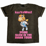KANYE WEST Graduation Bear Glow In The Dark Tour 2008 Yeezy Concert Merch Distressed, Vintage Style T-Shirt
