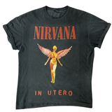 NIRVANA In Utero Nevermind Kurt Cobain 90's Alternative Rock Vintage Premium T-Shirt