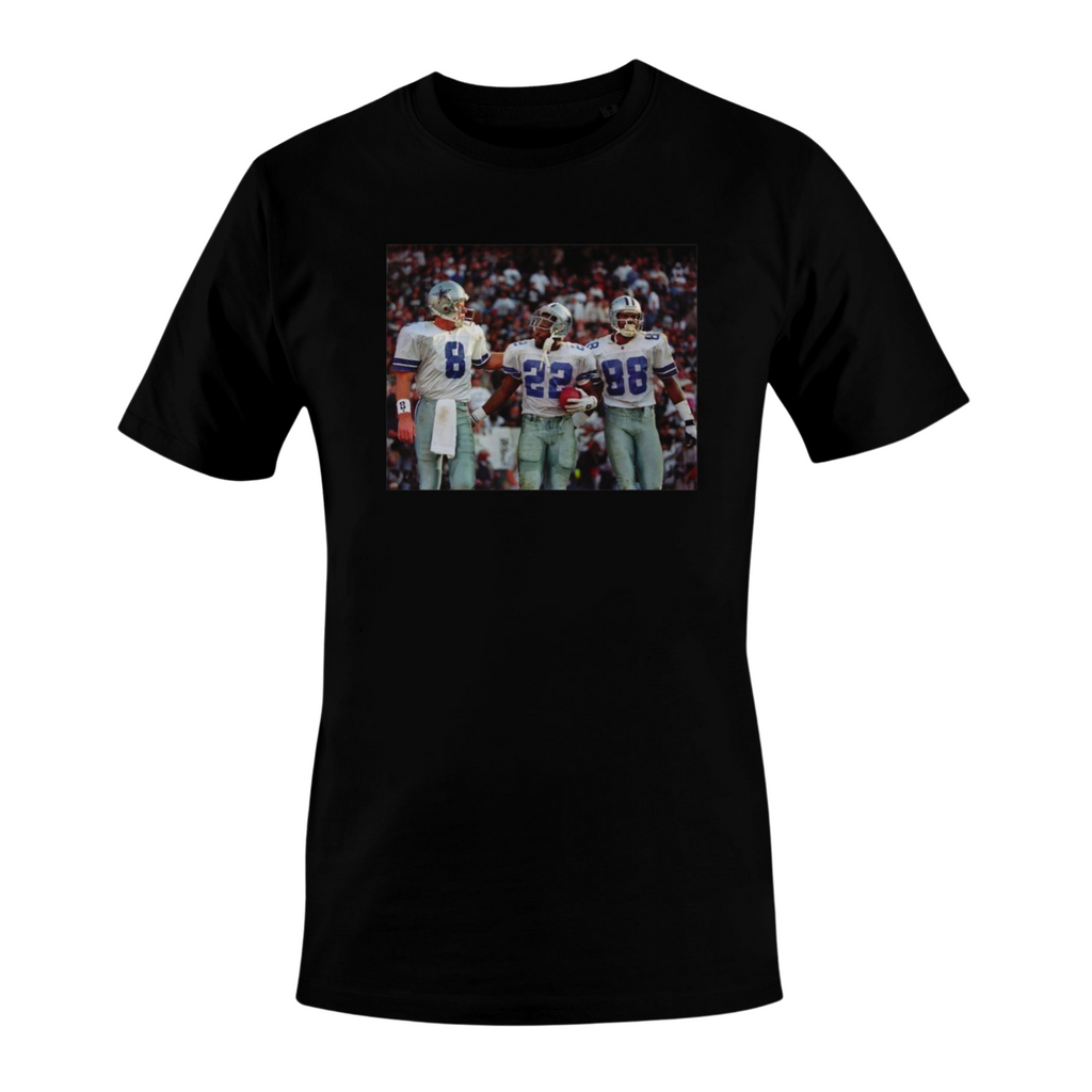 Dallas Cowboys Emmit Smith Troy Aikman Michael Irvin Triplets Vintage Premium T-Shirt, L
