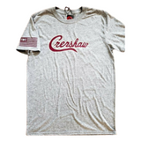 CRENSHAW Victory Lap Nipsey Hussle The Marathon Continues Grey Maroon T-Shirt