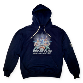 The 88 Club Dallas Cowboys Vintage Distressed Style Premium Hoodie in Navy