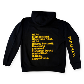 Wu-Tang Clan 36 Chambers Name List Logo Premium Hoodie
