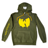 Wu-Tang Clan Drip Logo Premium Military Green Premium Hoodie